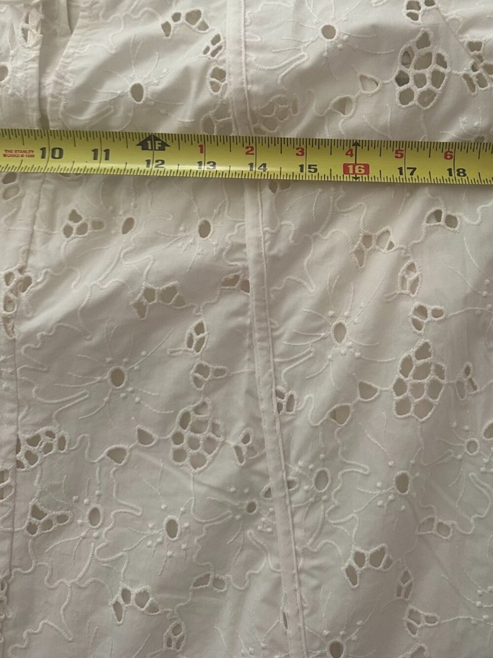 NWT Everlane The Eyelet Midi Dress in Bone, Size Large - Picture 5 of 6